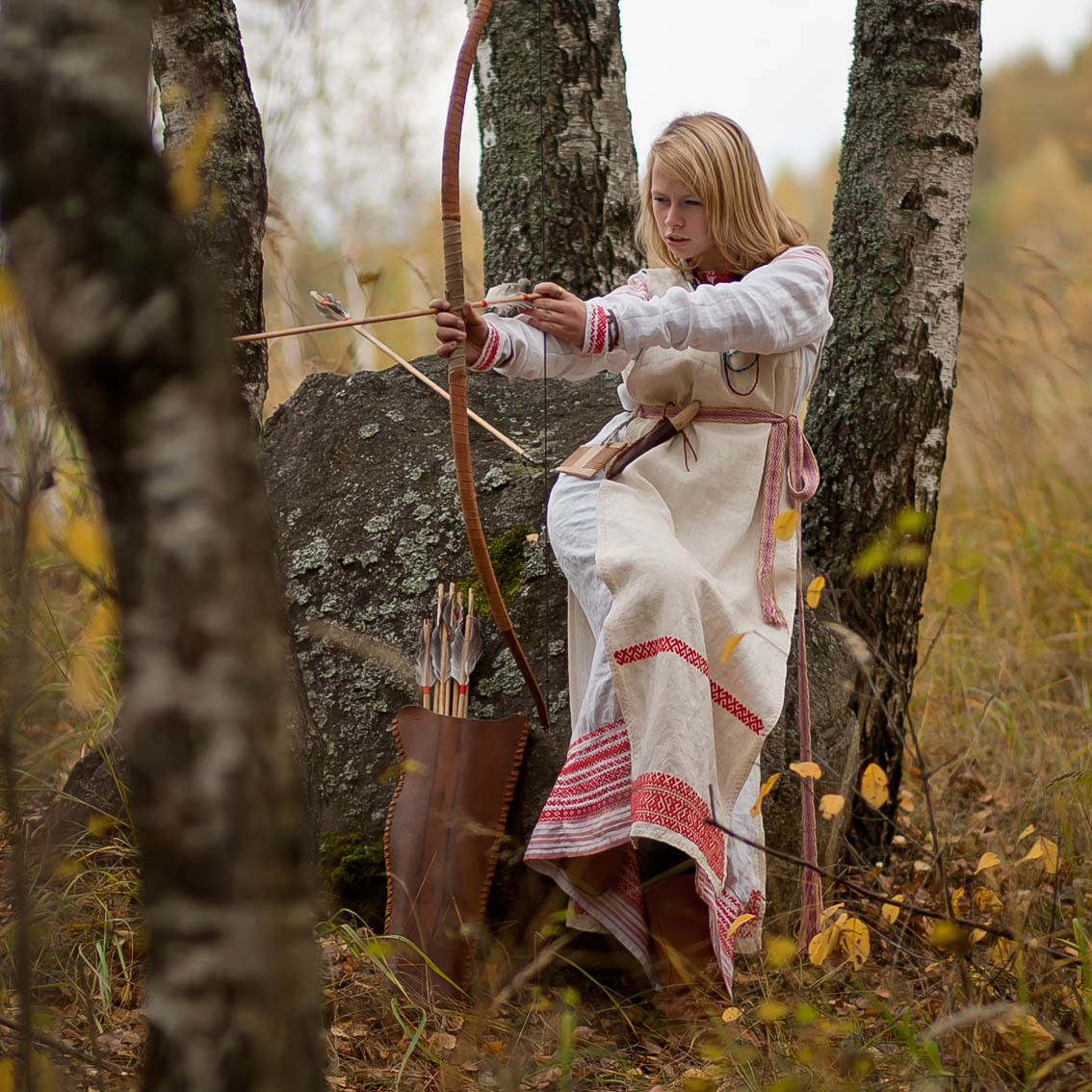 Sexy photo Girls in Slavic costumes in Kingston